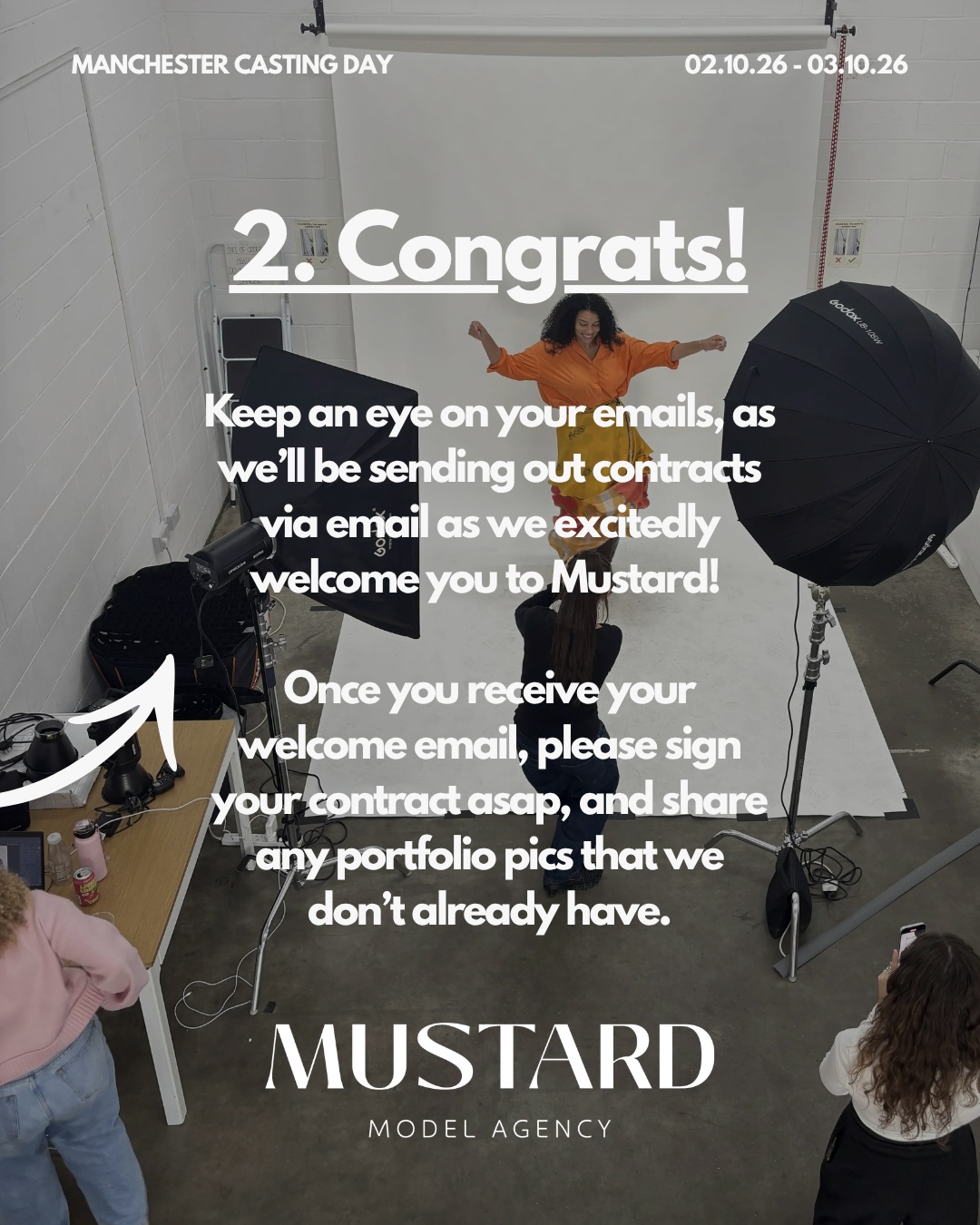 So, you attended our Manchester casting... now what? 

Swipe through to find out the next…