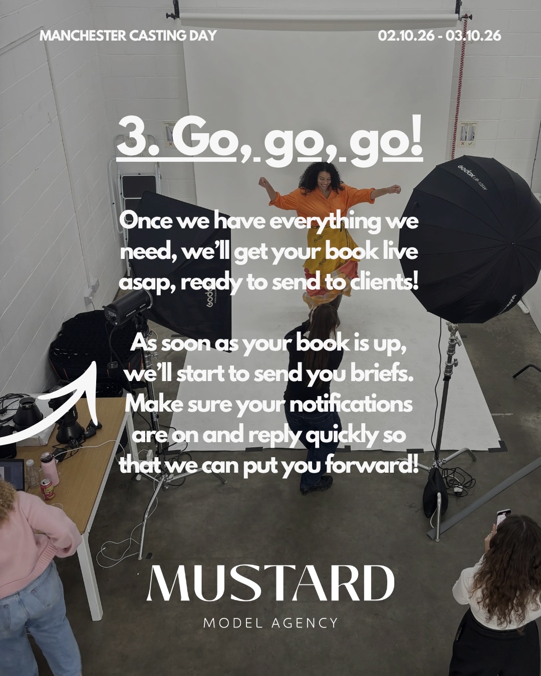 So, you attended our Manchester casting... now what? 

Swipe through to find out the next…