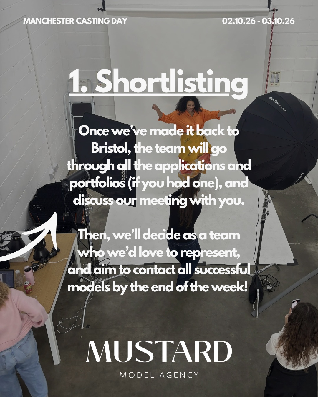 So, you attended our Manchester casting... now what? 

Swipe through to find out the next…